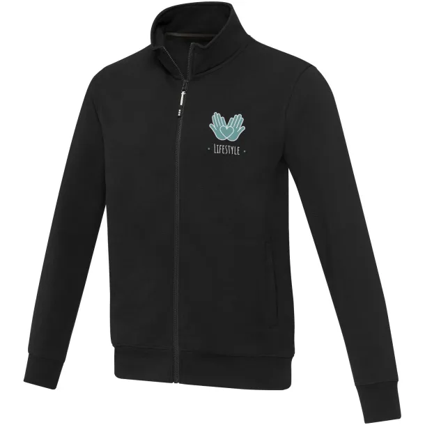Galena unisex Aware™ recycled full zip sweater - Elevate NXT Solid black