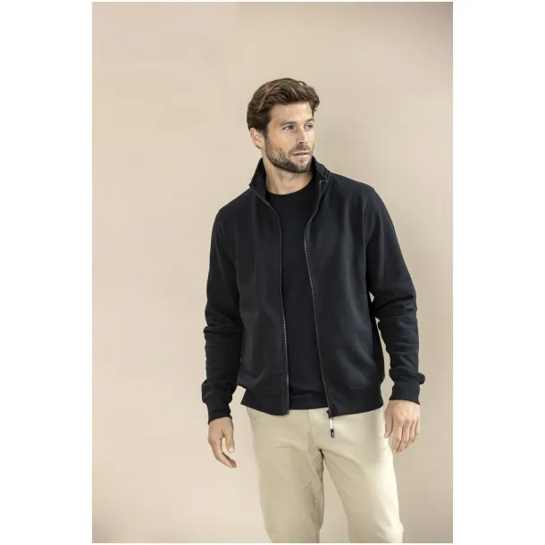 Galena unisex Aware™ reciklirani pulover s patentom, 320 g/m² - Elevate NXT Crna
