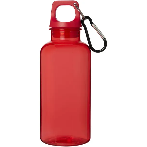 Oregon boca za vodu od RCS certificirane reciklirane plastike s karabinerom, 400 ml Crvena