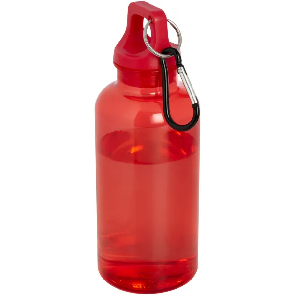 Oregon boca za vodu od RCS certificirane reciklirane plastike s karabinerom, 400 ml Crvena