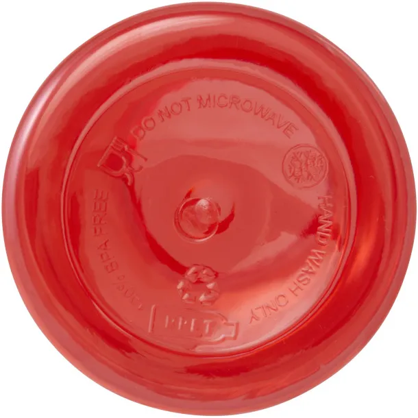 Oregon boca za vodu od RCS certificirane reciklirane plastike s karabinerom, 400 ml Crvena