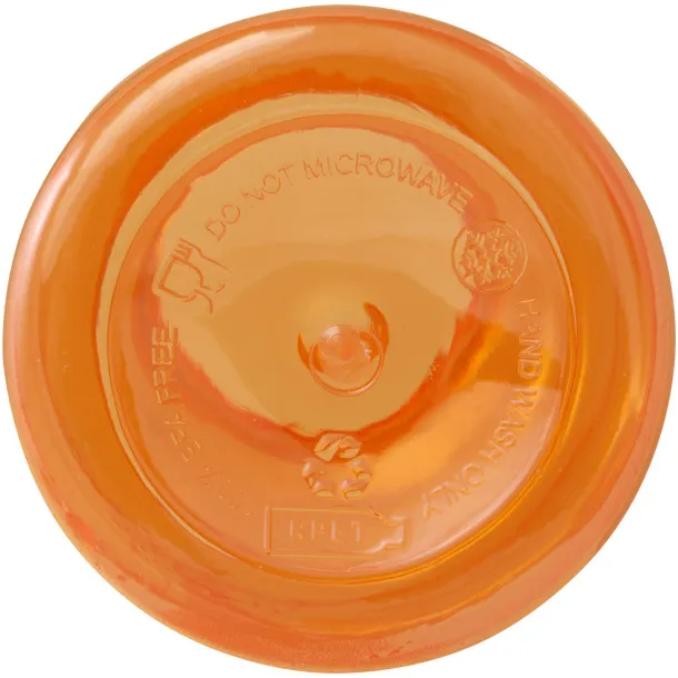 Oregon 400 ml RCS certified recycled plastic water bottle with carabiner Orange