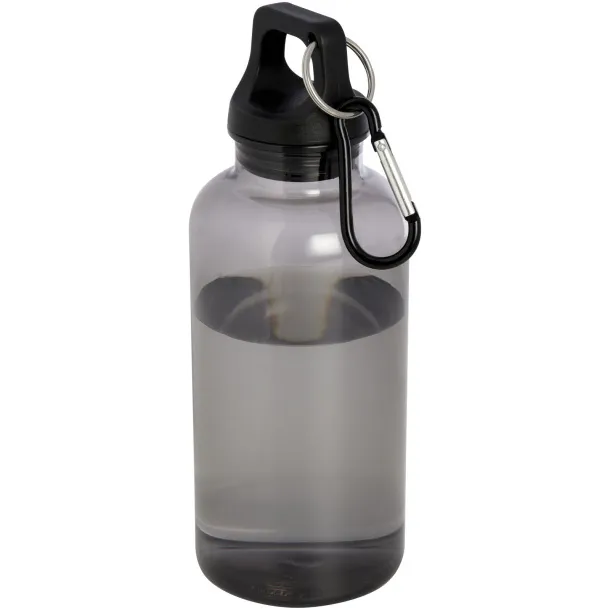 Oregon boca za vodu od RCS certificirane reciklirane plastike s karabinerom, 400 ml Solid black