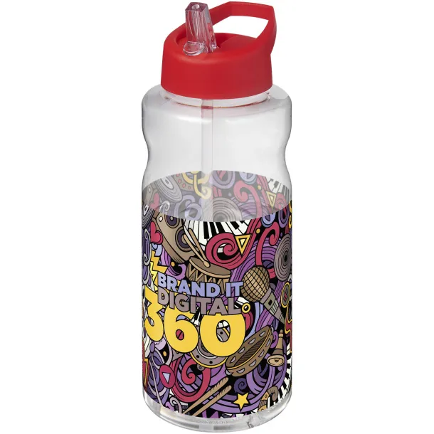 H2O Active® Big Base sportska boca s poklopcem na izljevu, 1L Crvena