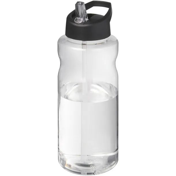 H2O Active® Big Base sportska boca s poklopcem na izljevu, 1L Solid black