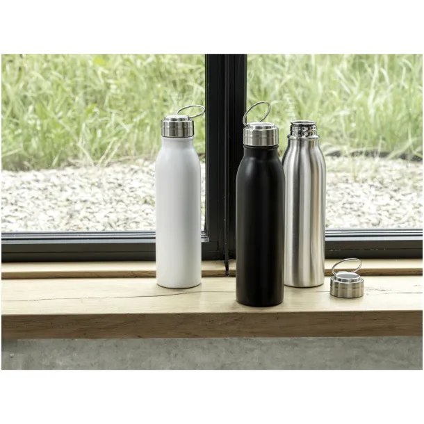 Harper 720 ml RCS certified stainless steel water bottle with metal loop Silver