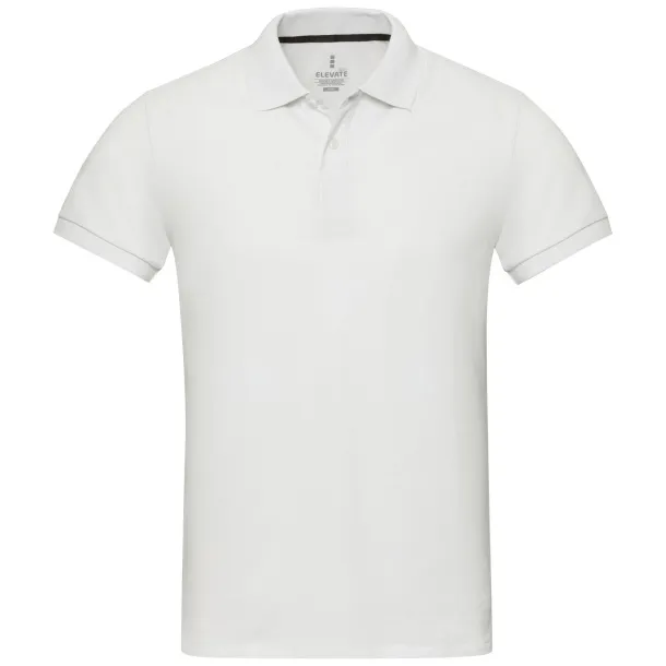 Emerald unisex Aware™ polo majica s kratkim rukavima, 200 g/m² - Elevate NXT Bijela