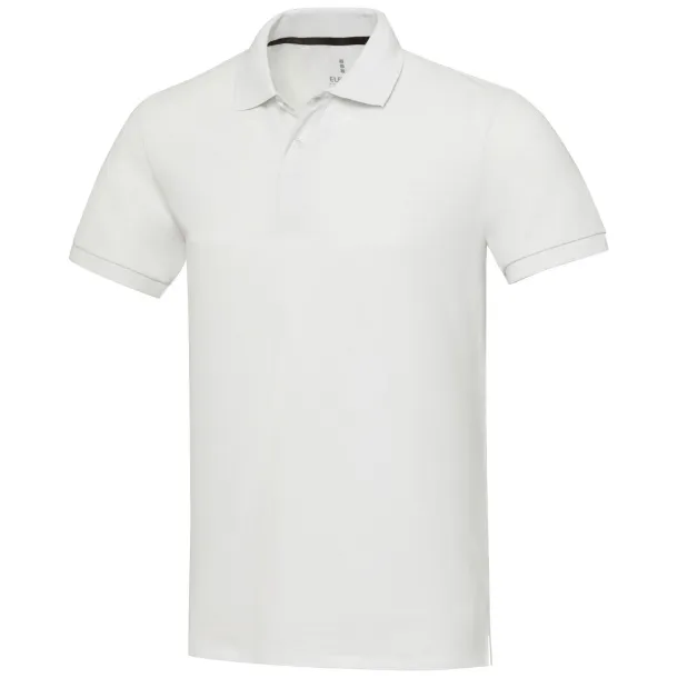Emerald unisex Aware™ polo majica s kratkim rukavima - Elevate NXT Bijela