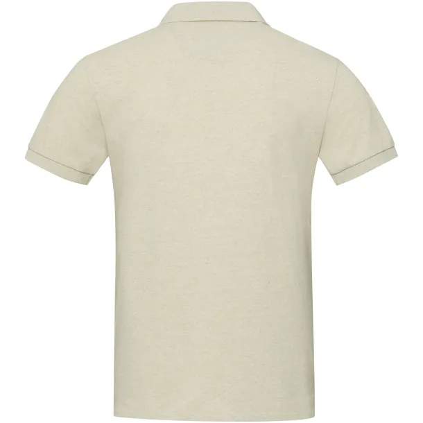 Emerald unisex Aware™ polo majica s kratkim rukavima - Elevate NXT Oatmeal