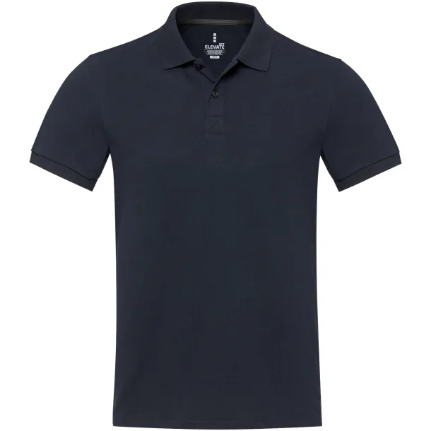 Emerald short sleeve unisex Aware™ recycled polo - Elevate NXT Navy Blue