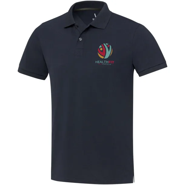 Emerald unisex Aware™ polo majica s kratkim rukavima, 200 g/m² - Elevate NXT Mornarsko plava