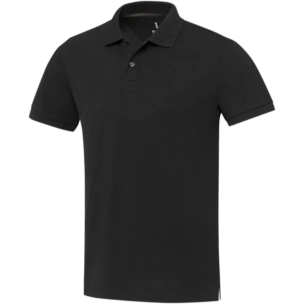 Emerald unisex Aware™ polo majica s kratkim rukavima - Elevate NXT Solid black