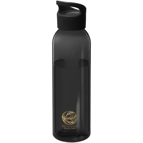 Sky 650 ml recycled plastic water bottle Crna