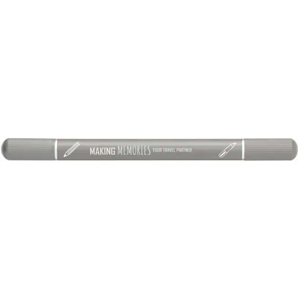 Skribo ballpoint pen and notebook set Grey