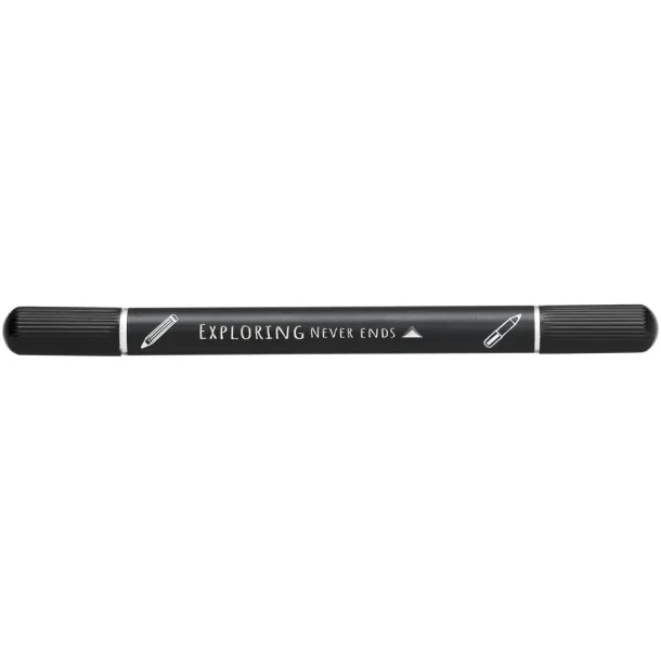 Skribo ballpoint pen and notebook set Solid black