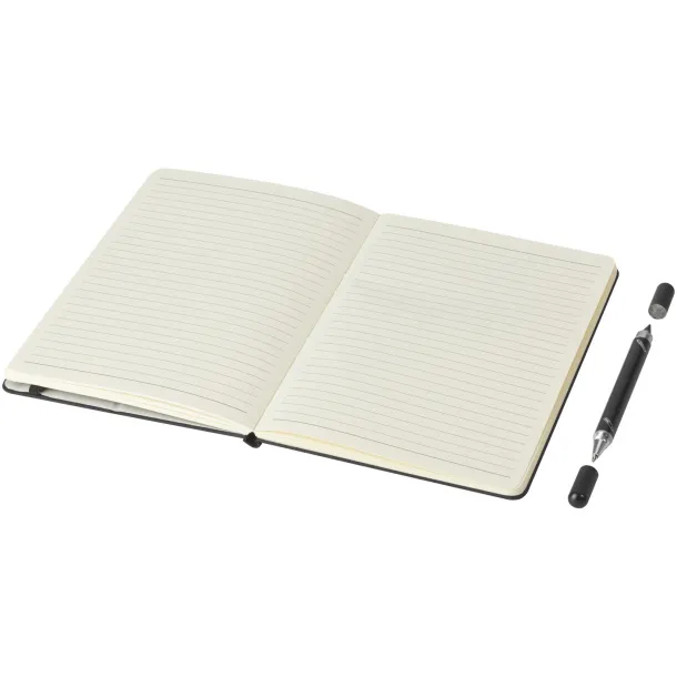 Skribo ballpoint pen and notebook set Crna