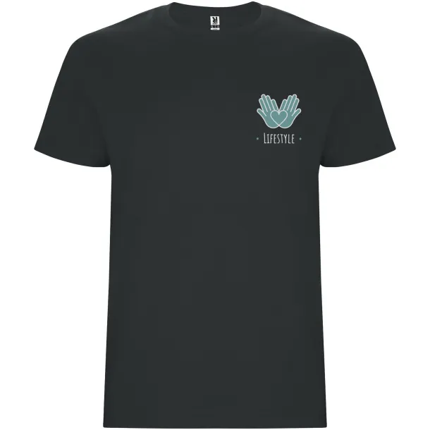 Stafford short sleeve men's t-shirt - Roly Dark Lead