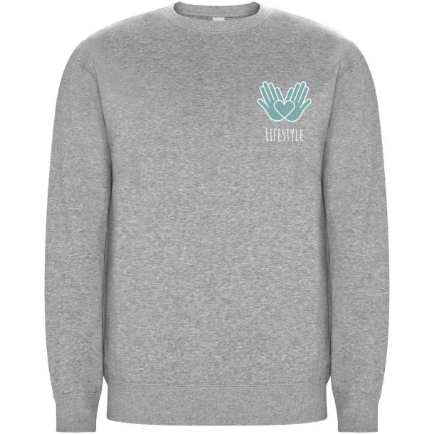 Batian unisex pulover od organskog pamuka, 300 g/m² - Roly Marl Grey