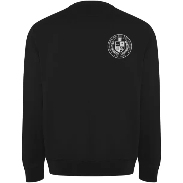 Batian unisex pulover od organskog pamuka, 300 g/m² - Roly Crna