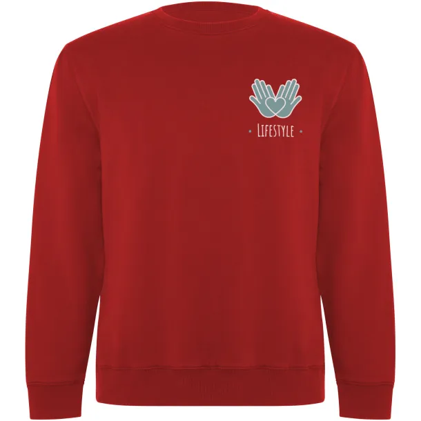 Batian unisex pulover od organskog pamuka - Roly Crvena