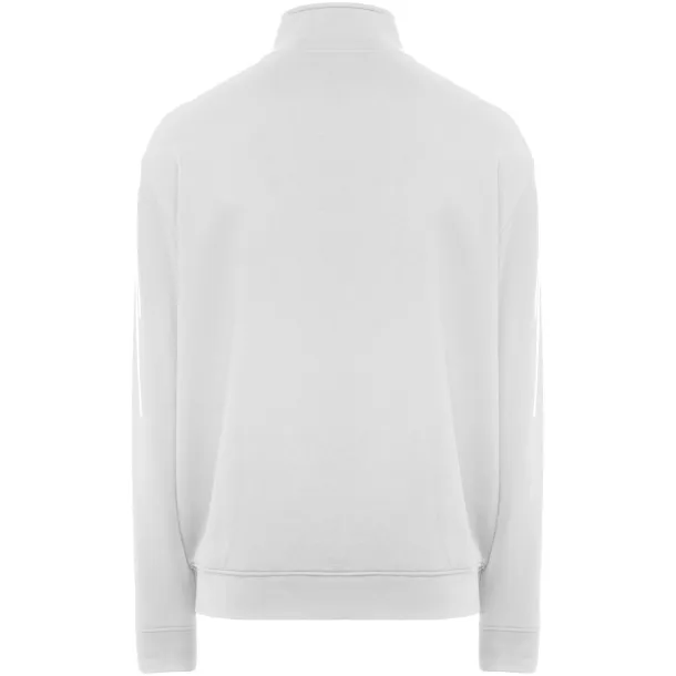 Ulan unisex full zip sweater - Roly White