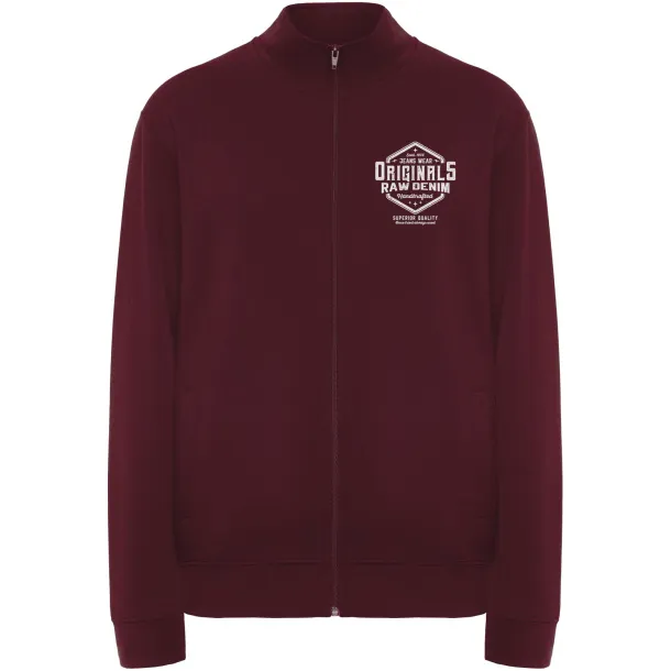 Ulan unisex pulover s patentnim zatvaračem, 280 g/m² - Roly Garnet