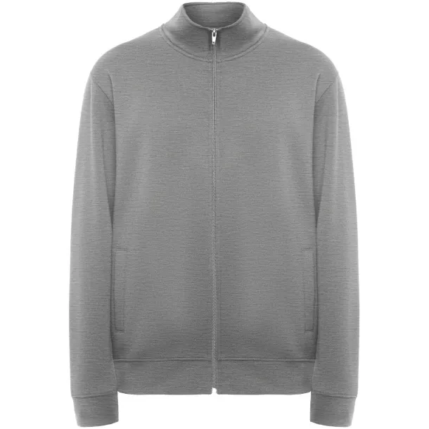 Ulan unisex pulover s patentnim zatvaračem, 280 g/m² - Roly Marl Grey