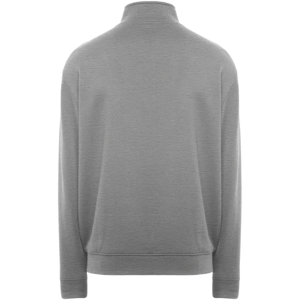 Ulan unisex pulover s patentnim zatvaračem, 280 g/m² - Roly Marl Grey