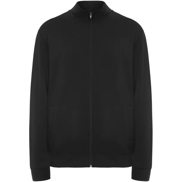 Ulan unisex pulover s patentnim zatvaračem, 280 g/m² - Roly Crna
