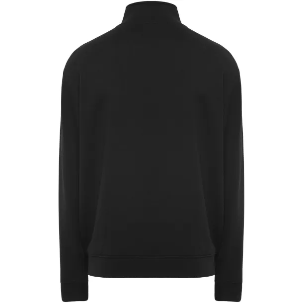 Ulan unisex pulover s patentnim zatvaračem, 280 g/m² - Roly Crna