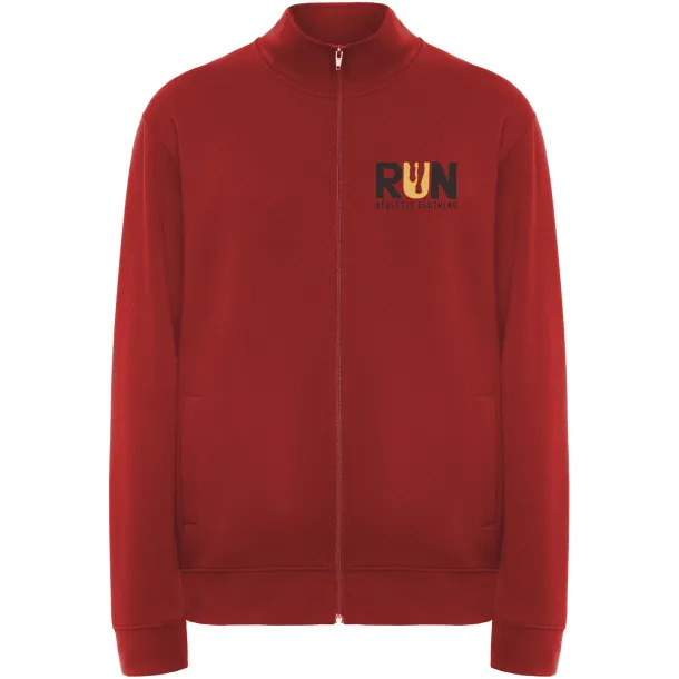 Ulan unisex pulover s patentnim zatvaračem, 280 g/m² - Roly Crvena