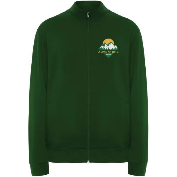 Ulan unisex pulover s patentnim zatvaračem, 280 g/m² - Roly Zelena