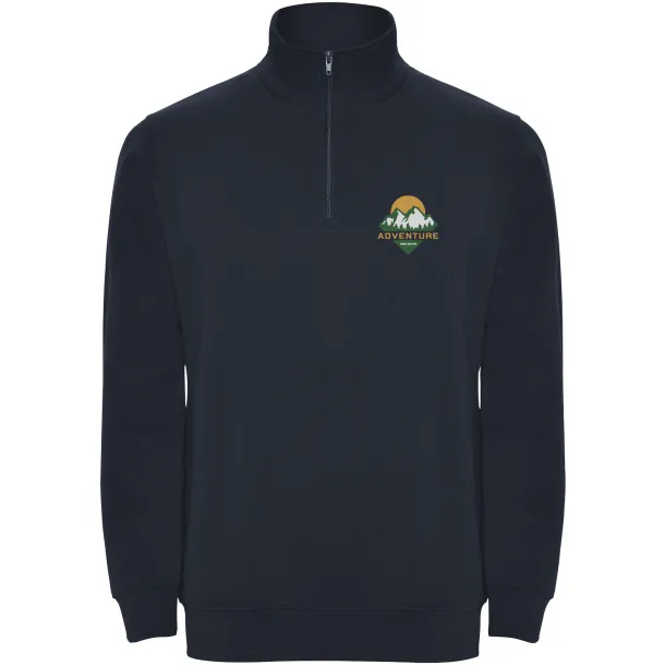 Aneto quarter zip sweater - Roly Navy Blue