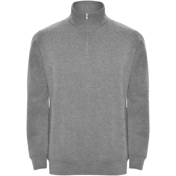 Aneto quarter zip sweater - Roly Marl Grey