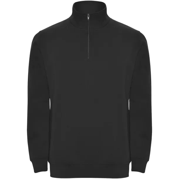 Aneto quarter zip sweater - Roly Solid black