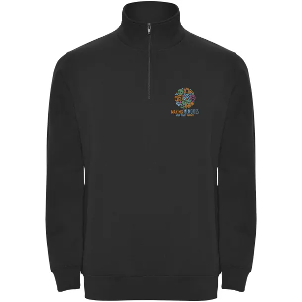 Aneto quarter zip sweater - Roly Solid black