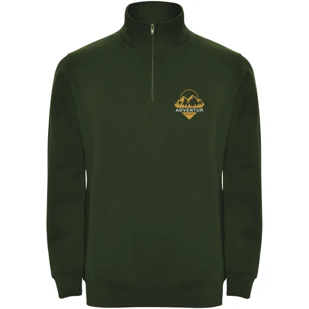 Aneto quarter zip sweater - Roly Bottle green