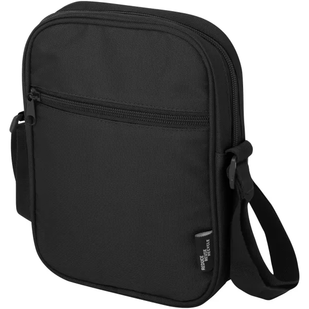 Byron GRS reciklirana torba za rame, 2L Solid black