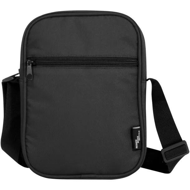 Byron GRS reciklirana torba za rame, 2L Solid black