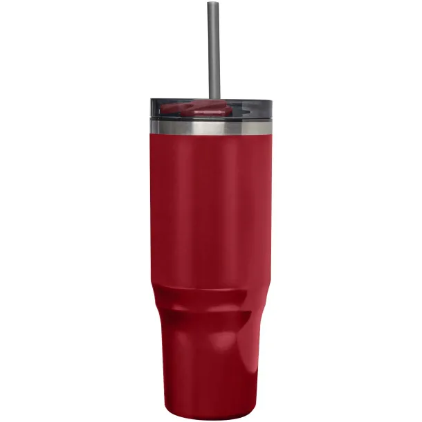 Melbourne 1200 ml RCS certified insulated tumbler with straw Red