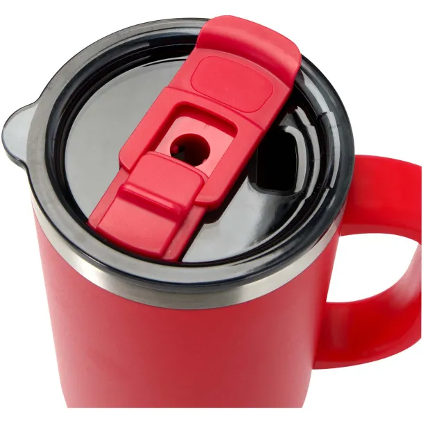 Sydney 1200 ml double wall RCS certified copper vacuum insulated tumbler with straw Red