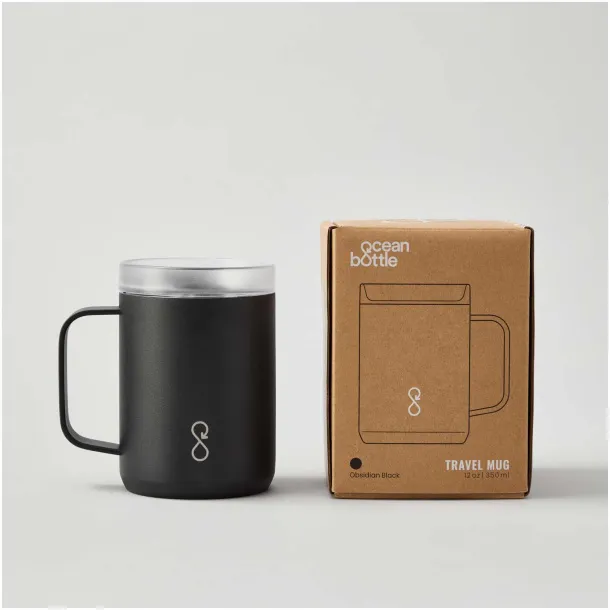 Ocean Bottle putna termo šalica, 350 ml - Ocean Bottle Solid black