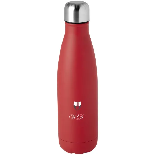 Cove 500 ml RCS certified recycled stainless steel vacuum insulated bottle  Red