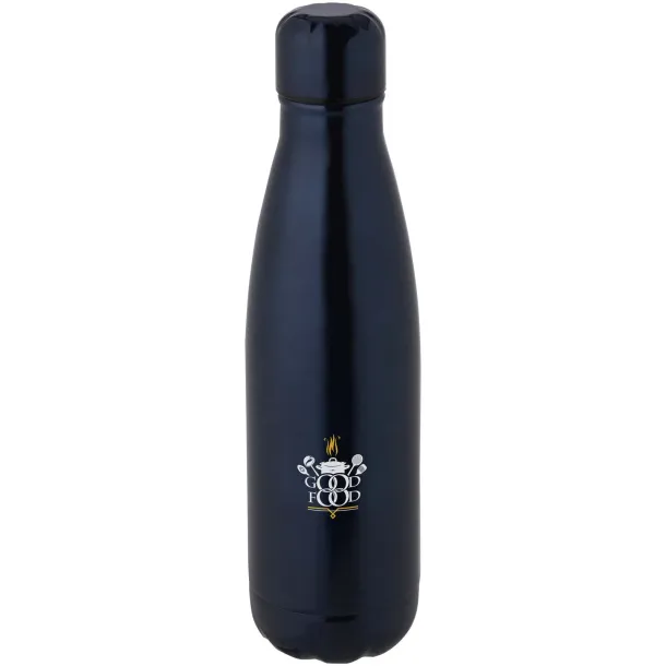 Cove 500 ml RCS certified recycled stainless steel vacuum insulated bottle  Navy Blue
