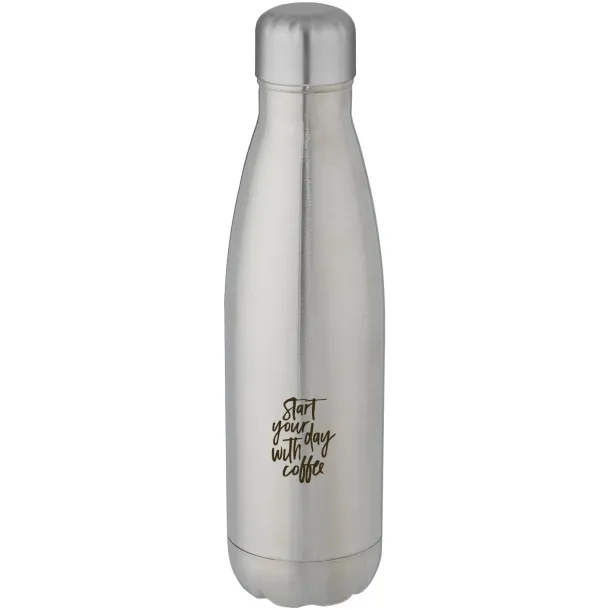 Cove 500 ml RCS certified recycled stainless steel vacuum insulated bottle  Silver