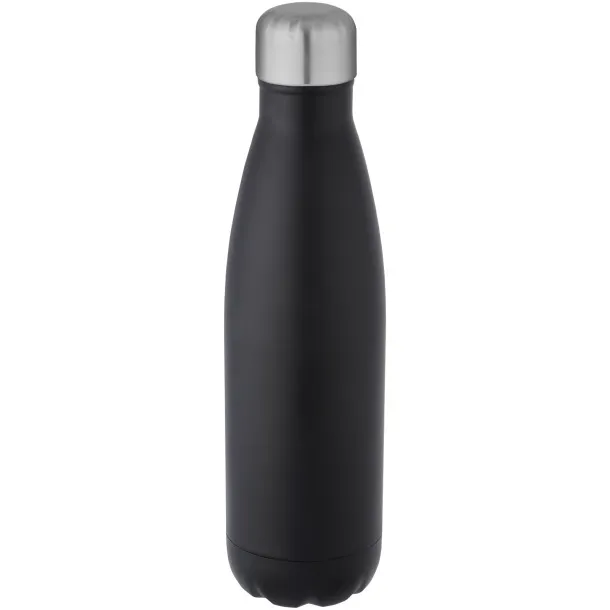 Cove vakuumski izolirana boca od RCS certificiranog recikliranog nehrđajućeg čelika, 500 ml Solid black