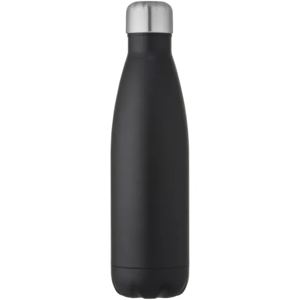 Cove 500 ml RCS certified recycled stainless steel vacuum insulated bottle  Solid black