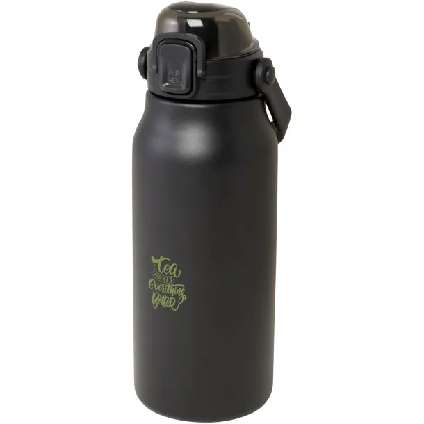 Giganto 1600 ml RCS certified recycled stainless steel copper vacuum insulated bottle Crna