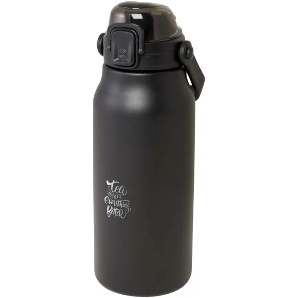 Giganto 1600 ml RCS certified recycled stainless steel copper vacuum insulated bottle Crna