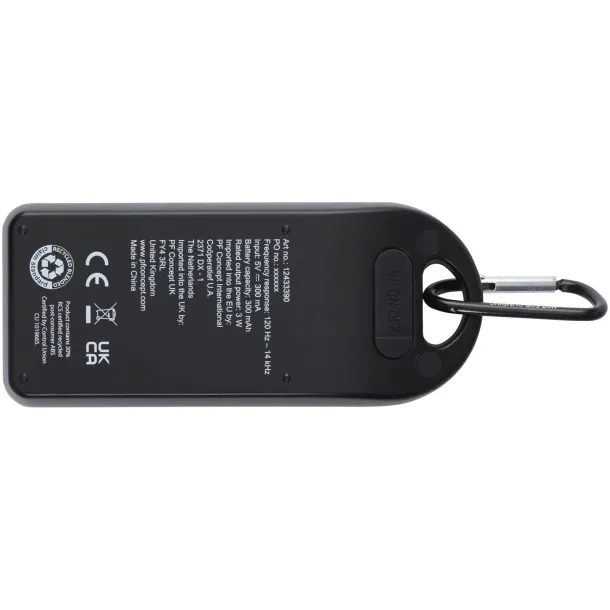 Omni 3W IPX4 RCS recycled plastic Bluetooth® speaker Solid black